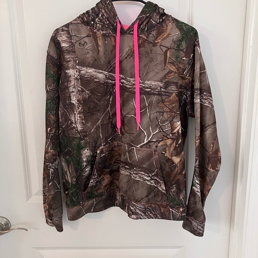 Realtree Camouflage Hoodie with Pink Accents